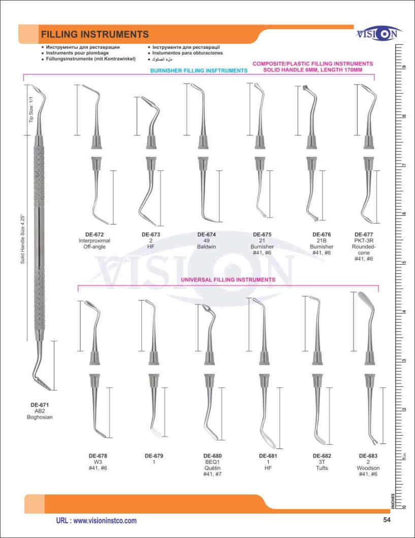 Vision Instruments Company Instruments